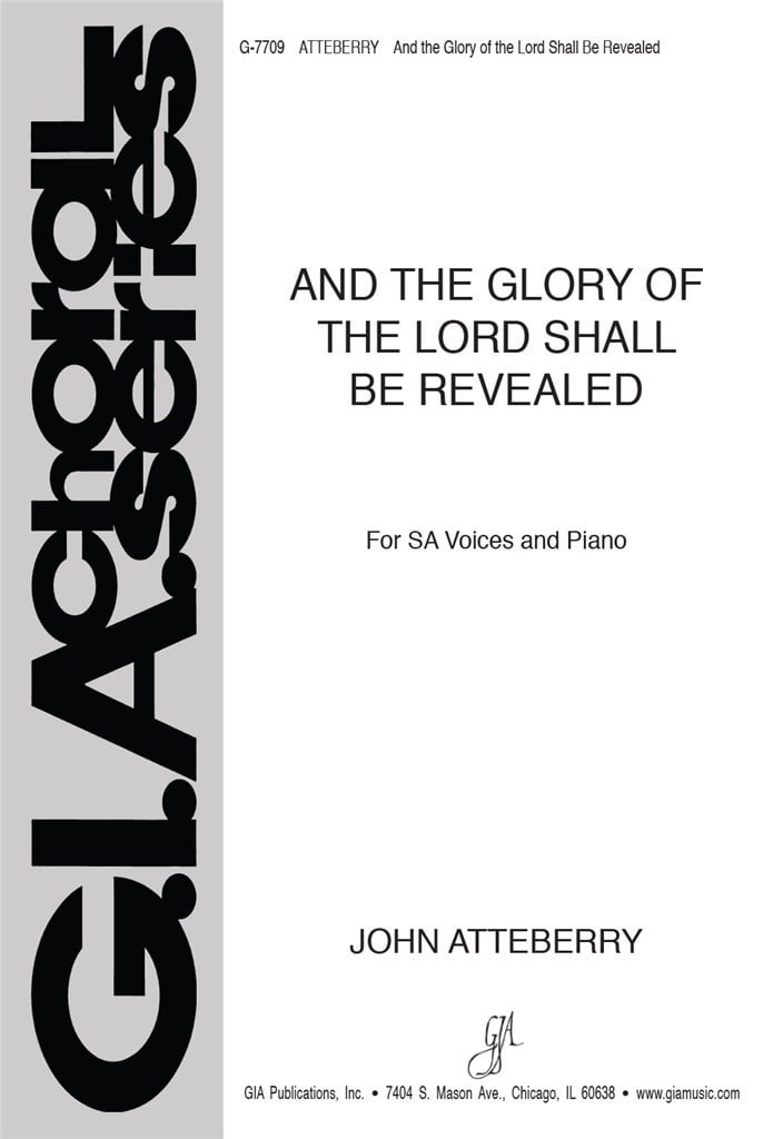 And the Glory of the Lord Shall Be Revealed